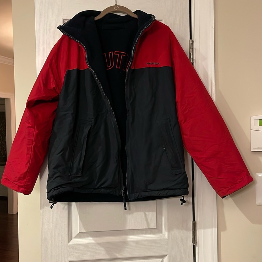 nautica reversible men’s coat - L
